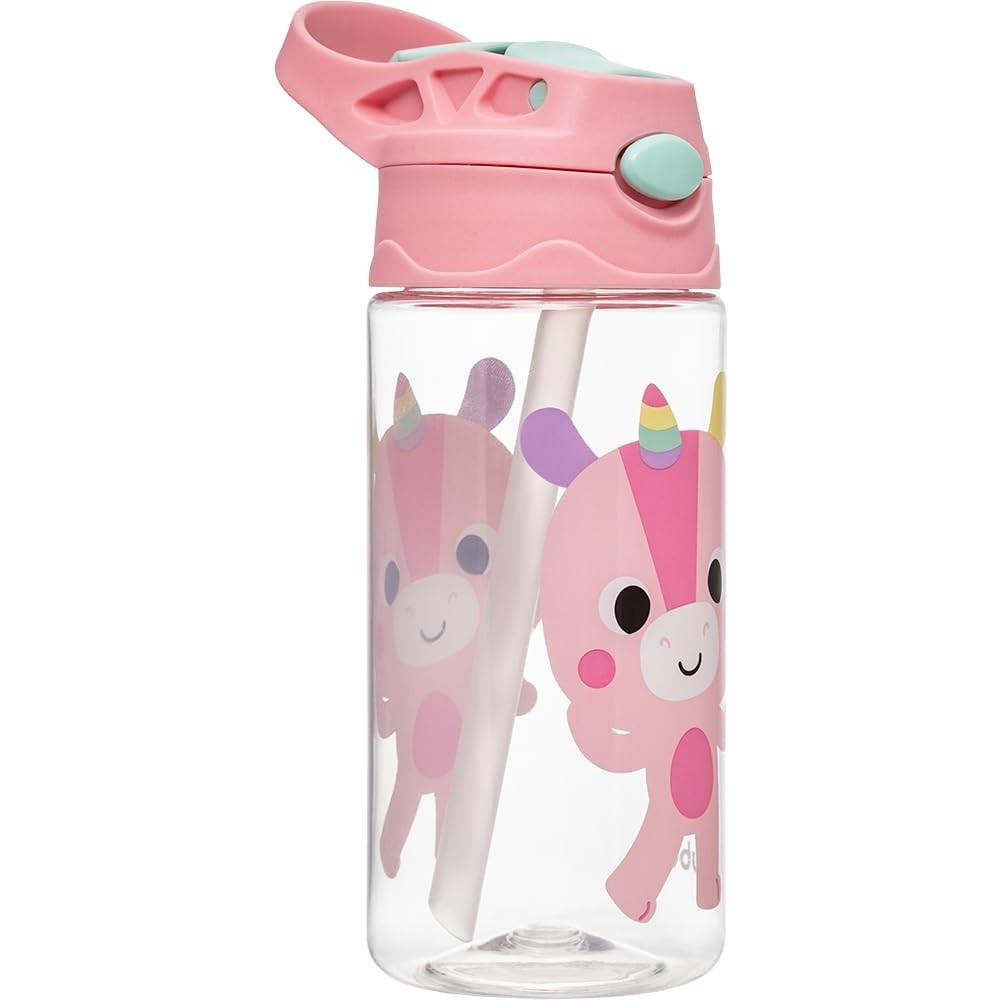 Garrafa Infantil Buba Zoo Unicórnio 450ml - Tritan Seguro e Durável