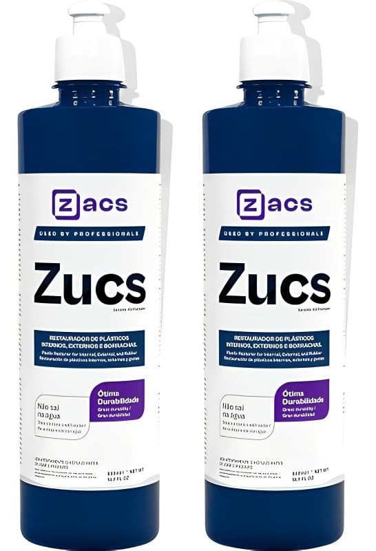 KIT 2 Zucs Revitalizador Plástico Automotivo Interno e Externo - Renove Seu Carro!